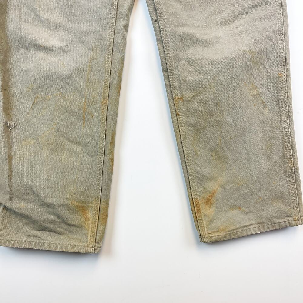 Carhartt 34x32 Duck Canvas Dungaree Carpenter Pan… - image 4